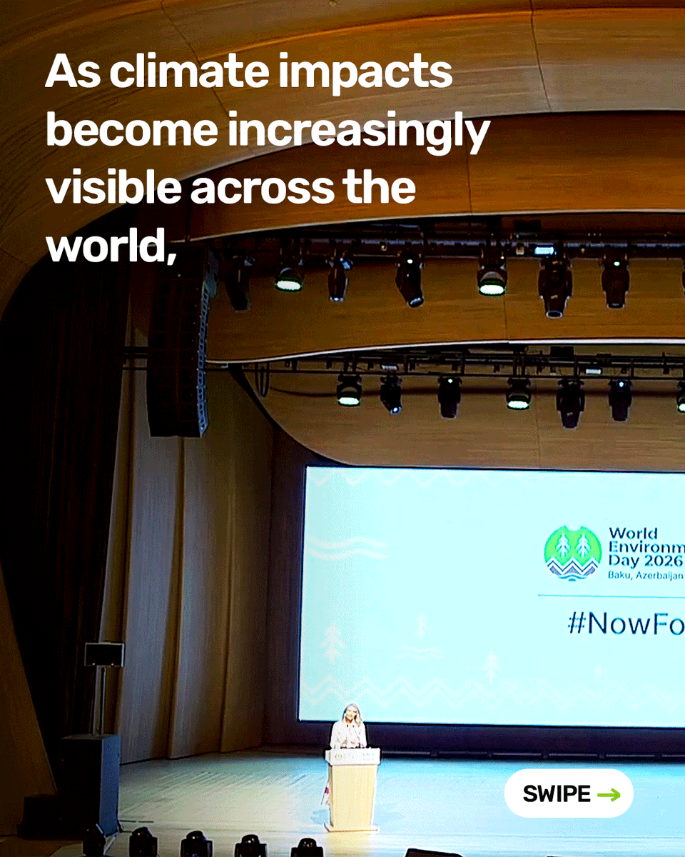 tribaverse's tweet photo. World Environment Day 2026 is being observed globally under the theme, "Inspired by Nature. For Climate. For Our Future," with climate change taking center stage in this year's campaign. Led by the United Nations Environment Programme (UNEP) and hosted by Azerbaijan. https://t.co/FBdZBkgjfw