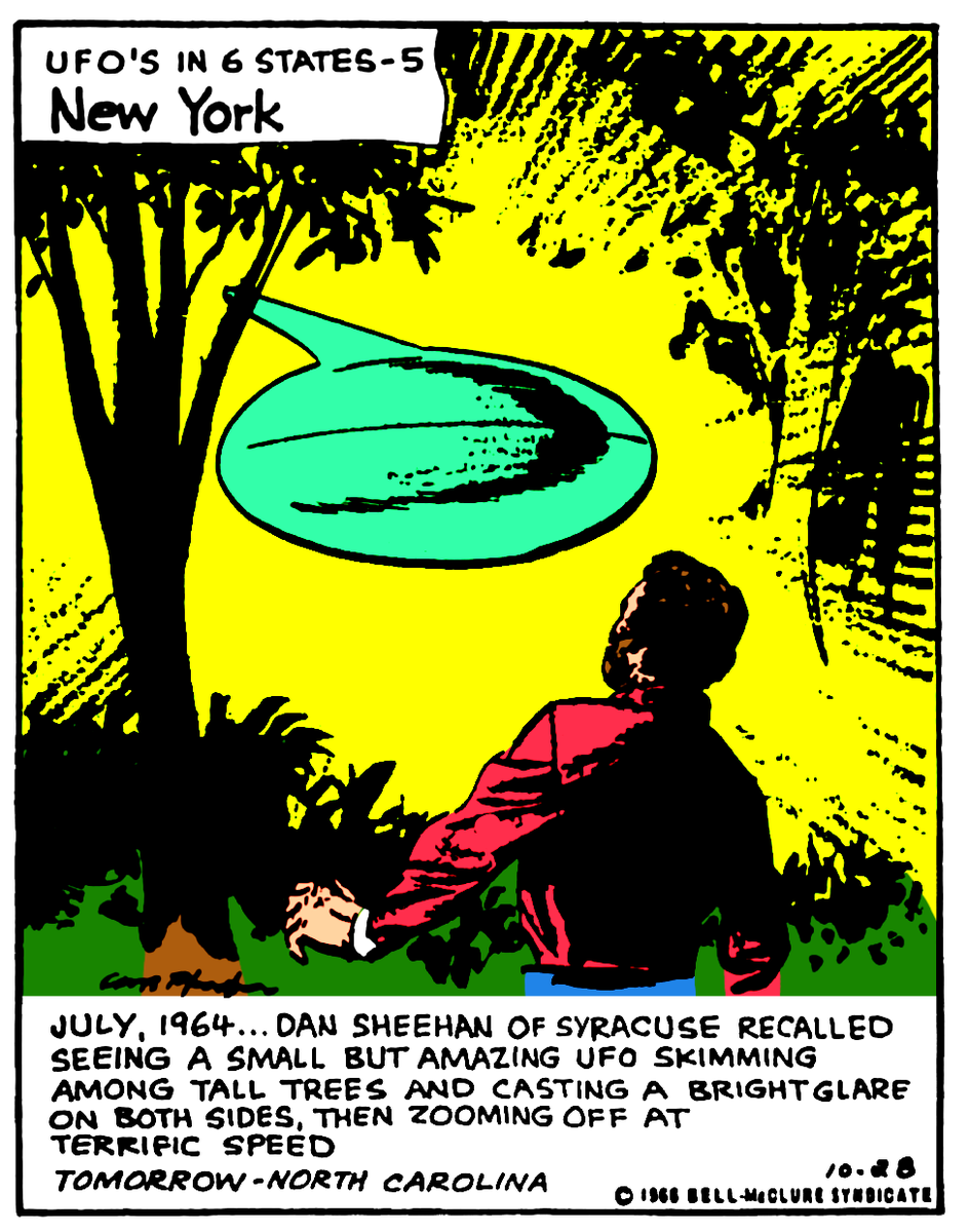 RoswellHynek's tweet photo. 4 Cases of UFO Sightings from My Otto Binder Collection.

Source: Our Space Age.

Colorized and Restored By Me: Agus_Nicodemo. https://t.co/uISp1C3sVU