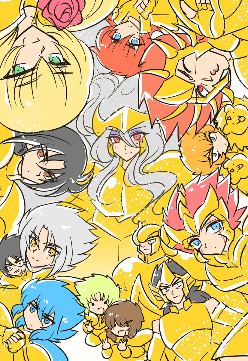 星矢落書き増えてきた ちょいちょい描いてる落書き系のキャラ複数絵が好き