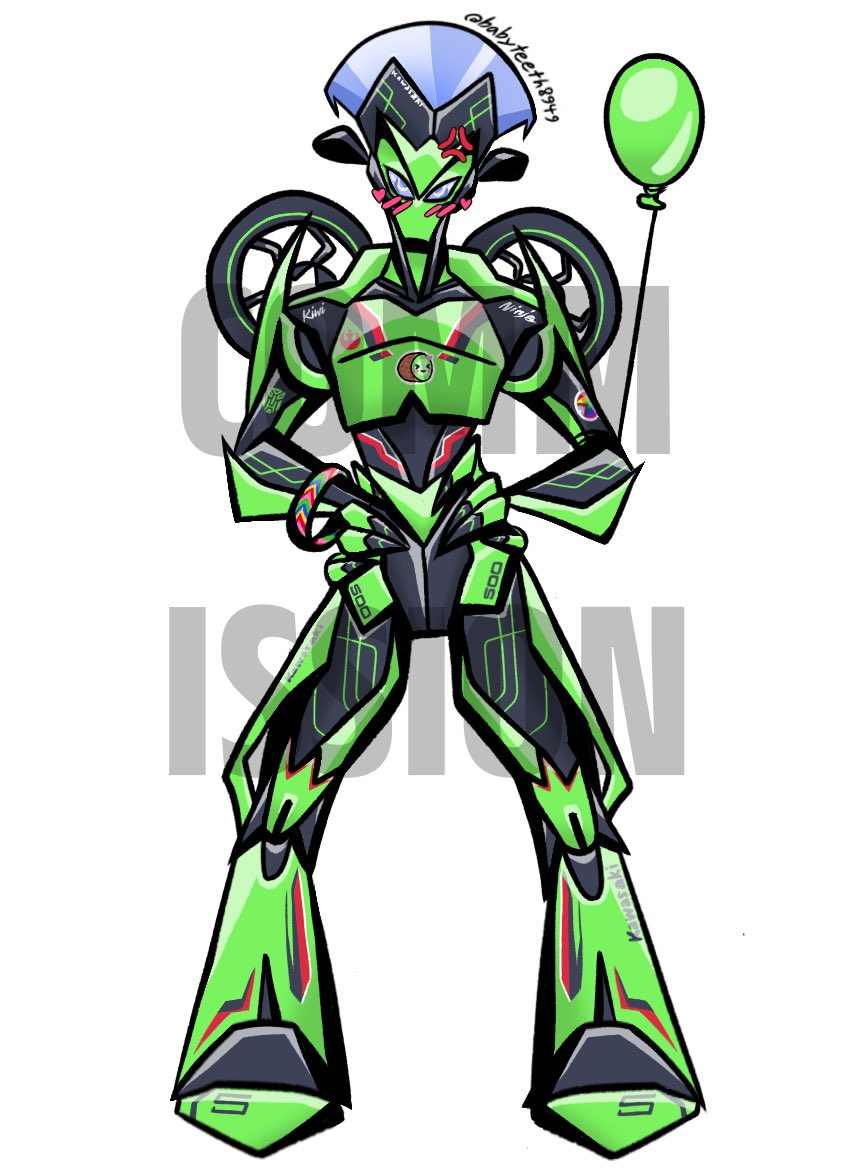 babyteeth8949's tweet photo. Commish for a regular on discord They asked me to turn their bike into an Autobot 
looks okay I think 👩‍🦲 https://t.co/Zzt5qwbKsQ