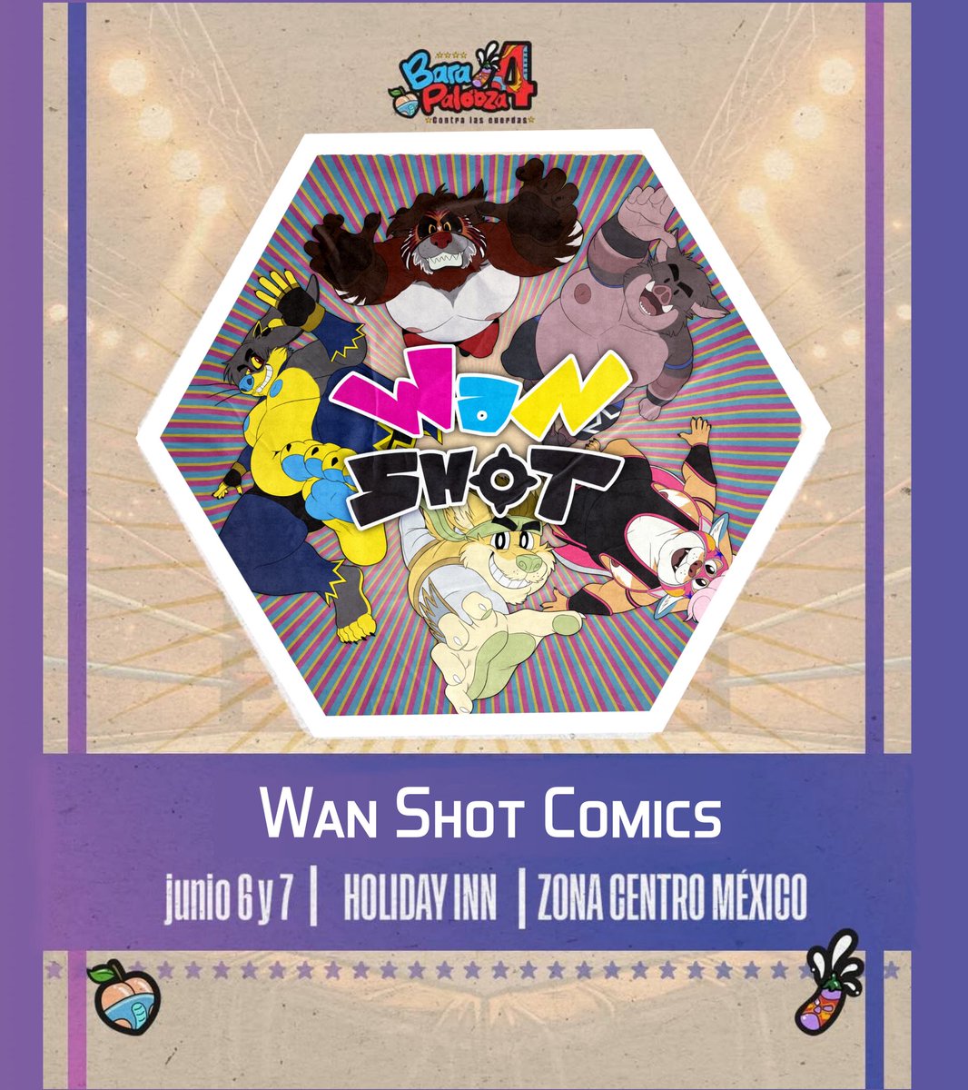 WanShotComics's tweet photo. ¡Ven a visitarnos en Barapalooza este fin de semana! Estaremos vendiendo comics y mercancía oficial de @BokeTeam. ¡Tendremos esto y mucho más así que no faltes! https://t.co/ljQJOGK7Oe