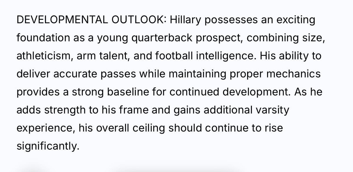 Isaiah Hillary ‘28 QB 6’3 tweet media
