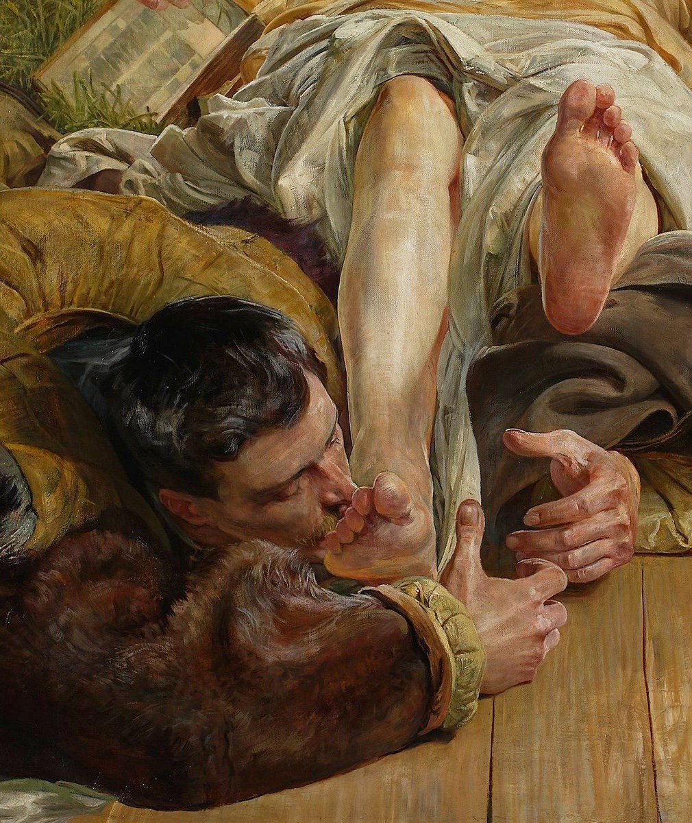 ArtorOtherThing's tweet photo. ‘Death of Ellenai’ (detail) by Jacek Malczewski, c. 1906-1907. https://t.co/fVWmhtbtLM