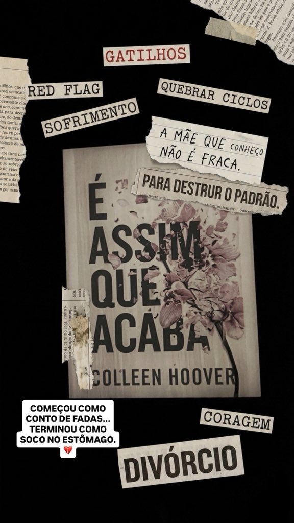 eccomello's tweet photo. Começou como um conto de fadas e terminou como um soco no estômago. Uma leitura dolorosa, cheia de gatilhos, mas absurdamente necessária sobre quebrar ciclos e padrões antes que eles nos destruam. Favoritado com o coração na mão. 💔📖 https://t.co/7SVjkedcjT