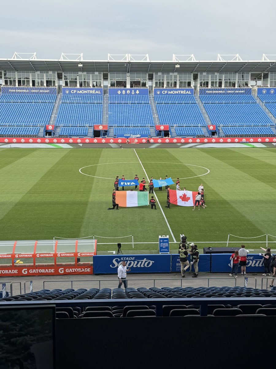 reptracker's tweet photo. Preparations are underway for Ivory Coast vs Canada 😂 https://t.co/my3DYZpPkC