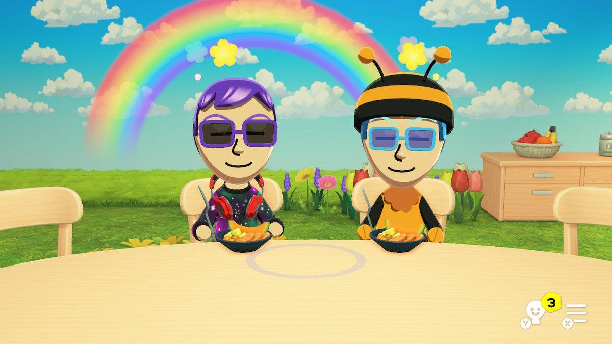 JetBlueChest's tweet photo. Brother's Moment

@JetBlueChestC 

#TomodachiLife #tomodachilifelivingthedream https://t.co/e3QET6Ya0w