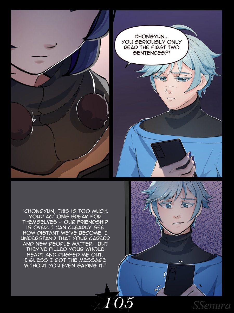 SSenura1's tweet photo. Webtoon comic "Between Stage and Heart". Part 29

  #xingyun #Chongqiu #Chongyun #xingqiu https://t.co/pX12BhzjmZ
