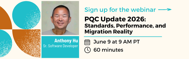 wolfSSL's tweet photo. How much overhead does PQC actually introduce?
Join us for PQC Update 2026 as we compare ECC, ML-KEM, and ML-DSA performance, review current standards activity, and discuss practical migration strategies.

📅 June 9 | 9 AM PT

Register now: https://t.co/ZqfQBKwbDX
#PQC #Cryptography #Cybersecurity #CNSA @NIST