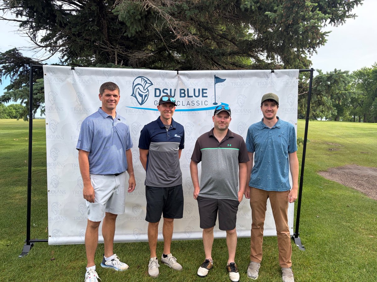 HeartlandPower's tweet photo. πAnother beautiful June day, another morning spent on the links supporting a great cause. Today, we were proud to support Dakota State University athletics at the 38th annual DSU Blue! β³ #CommunityPowered #LoyaltoBlueβοΈ https://t.co/kT8a6a9os7