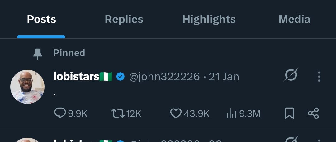 HKebeya's tweet photo. There is no way @john322226 just posted a dot and it has 9.3m views. While I can't even get 100 views 😔 https://t.co/lUgYpghTJg