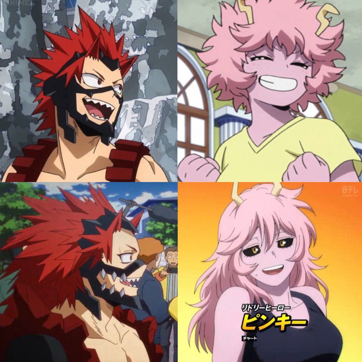 K_Ship_Stan's tweet photo. Wait so these two both grew out their hair and Kirishima added that to his costume, interesting

#Kirimina https://t.co/5Ml8BmmSxH
