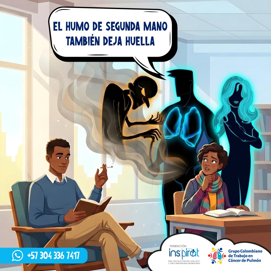 HolaSupulmon's tweet photo. TacWoman recuerda que no necesitas fumar para exponer tus pulmones: el humo de segunda mano también contiene sustancias dañinas.
Esta exposición puede irritar las vías respiratorias y afectar la salud pulmonar, especialmente en personas más vulnerables.
💙
 #Supulmón https://t.co/cWnaWQtUNC