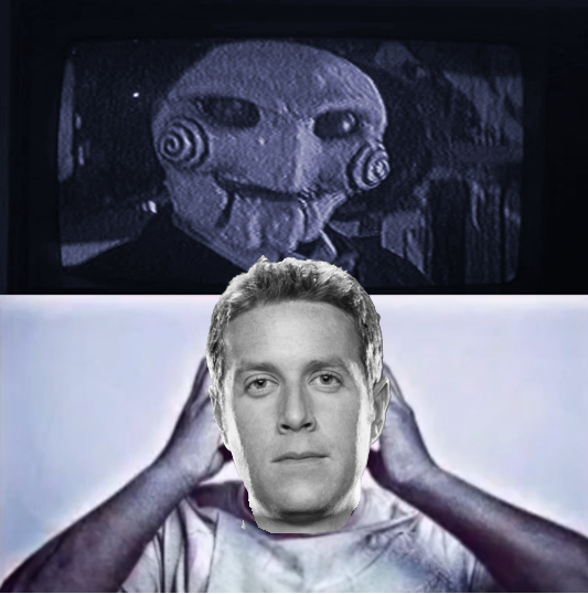 TuxedoWorm's tweet photo. "geoff keighley, yo final challnge, is to not crack mrs piggy"
"aww hell nah jigsaw yo ass tweaking" https://t.co/bp9U5ePWri