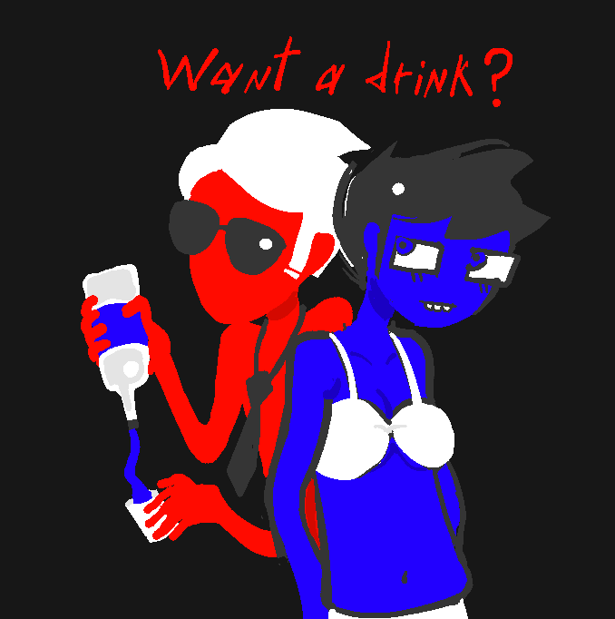 DoctorAiama's tweet photo. June is half naked thats why its tagged as nudity #Junedave #Pepsicola #DaveStrider #JuneEgbert https://t.co/RdPrwrBsrB