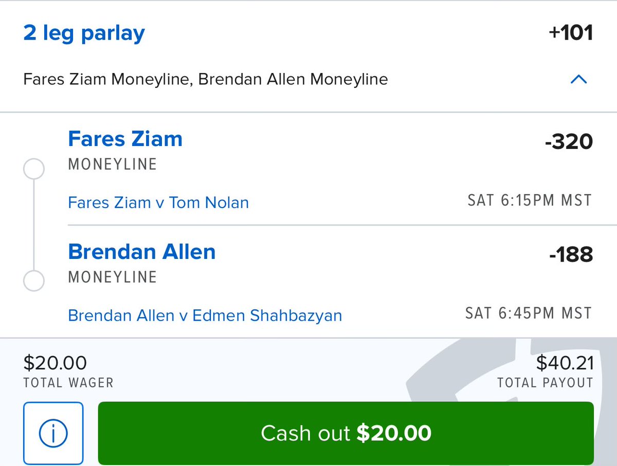 alejobets3's tweet photo. UFC Bets 

Priscila Cachoeira

Parlay1
Souza vs carnelossi round 2 to start 
Joanderson Brito 
Cachoeira vs chandler round 2 to start 

Parlay2
Fares ziam 
Brendan Allen https://t.co/FBdgSQ7RK0