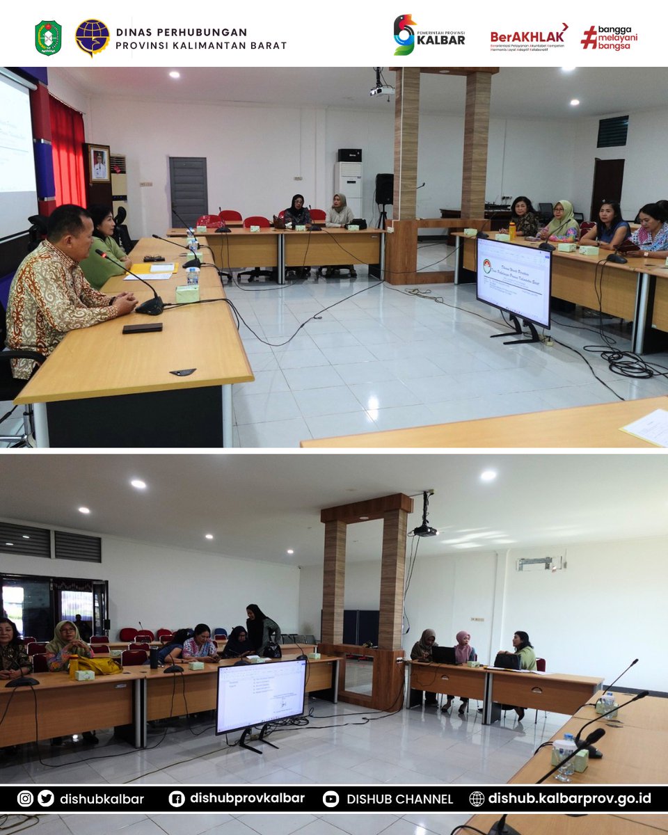 DishubKalbar's tweet photo. Pertemuan Dharma Wanita Persatuan (DWP) Dinas Perhubungan Provinsi Kalimantan Barat di Aula kantor Dinas Perhubungan Provinsi, Jum'at 5 Juni 2026. https://t.co/V2TdV3bwjO