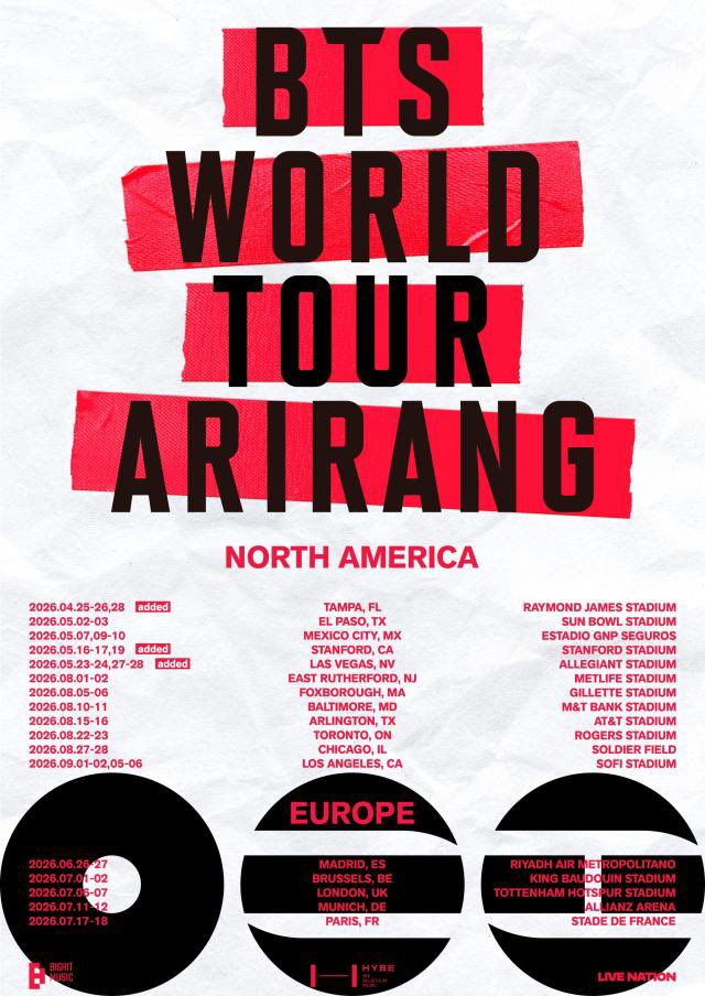 BTSTicketss_'s tweet photo. 🎫 BTS WORLD TOUR ‘ARIRANG’ U.S. + EUROPE VIP TICKETS GIVEAWAY 🎫

Win 2 VIP TICKETS to any U.S. or EUROPE show!

OPEN WORLDWIDE

To enter:
•Follow me
•Like &amp; RT
•Comment #BTS 
•Tag your +1 (ask them to RT too!)
•Turn on notifs

Rules below
#BTStickets #BTS https://t.co/jYjWSPykw3