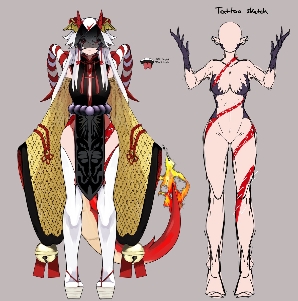 OfficialGradNC's tweet photo. Design vs. Vtuber Model ⭕🐲

It's absolutely crazy to see how much it developed until we achieved the version that you see today ~ 💕 https://t.co/l16VYEqjrF