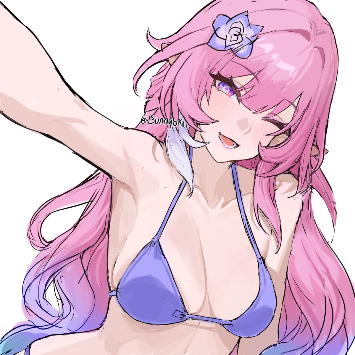 bunnyoki's tweet photo. love drawing cyrene enjoying her summer https://t.co/ZnGltiQaSW