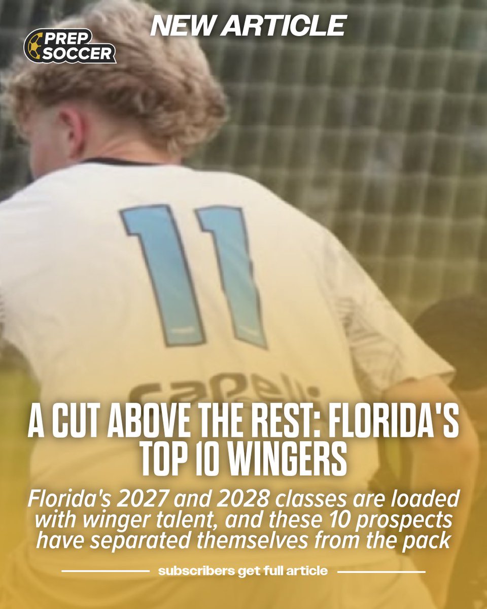 PrepSoccer's tweet photo. Who are the players setting the standard in Florida?
We've identified standout midfielders, game-changing wingers, and elite defenders who continue to separate themselves in some of the nation's top youth leagues.

Read all four stories here: https://t.co/KkQqsk3TAW https://t.co/a7ICqaKbjs