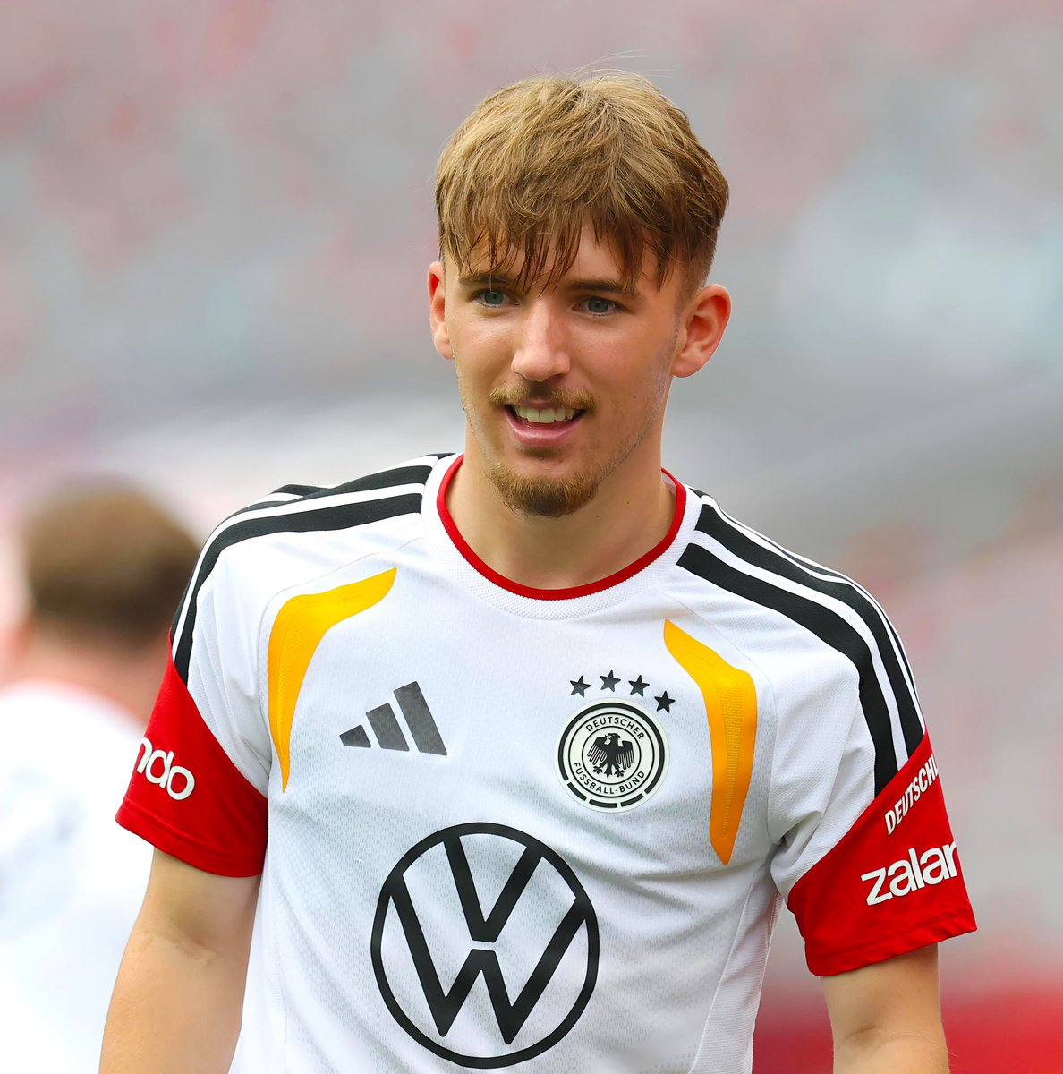PolymarketSport's tweet photo. 🚨JUST IN: Bayern Munich star Lennart Karl will be out of the World Cup after suffering an injury in training 

Assan Ouedraogo will be called up as a replacement https://t.co/1UxJWOgjin