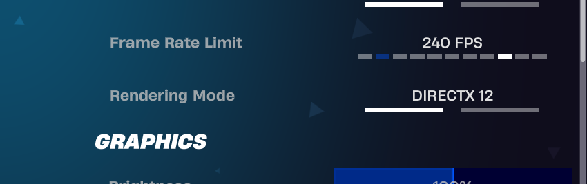 HopxsFN's tweet photo. En que momento eliminaron el modo rendimiento (Legado) 

Pasé de ir a 240 FPS estables a ahora ir a 180 con tirones hasta los 45 FPS ._. y supuestamente el Directx12 es ''mejor'' que el mismo rendimiento, este juego es chistoso. https://t.co/frNaxB7h0q