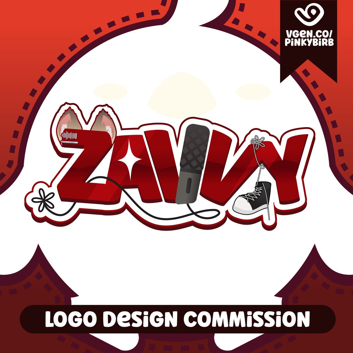 ZavvyGamer's tweet photo. 1 whole year and 4 artists later and we FINALLY have a logo!

big, big thank you to @pinkybirb for the design, and for their never-ending patience and kindness with me ❤️ https://t.co/z2qFd1z9fA