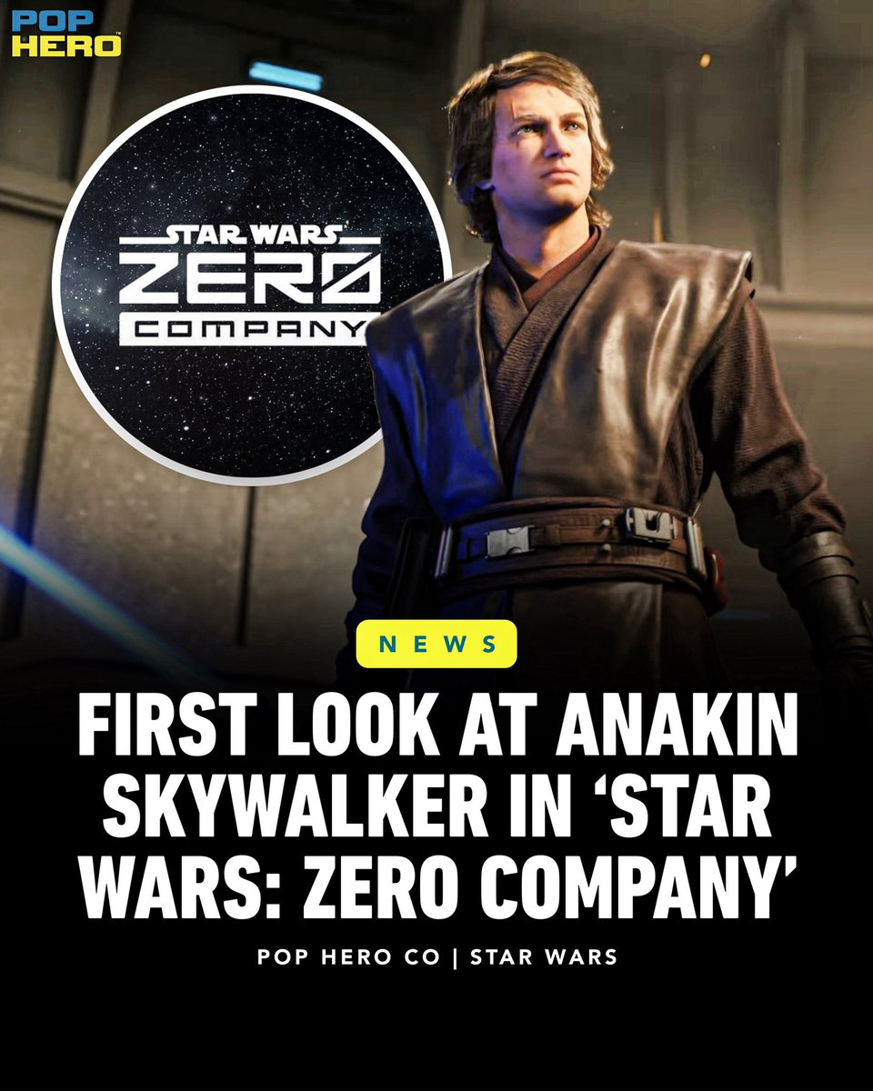PopHeroCo's tweet photo. First look at Anakin Skywalker in ‘STAR WARS: ZERO COMPANY’, a new turn-based tactical combat game. https://t.co/qOAapTgFsn