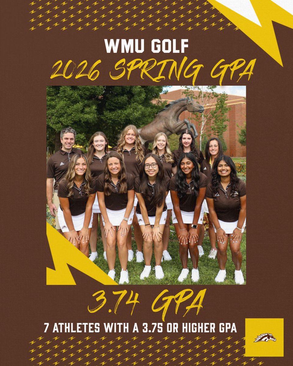 WMUGolf's tweet photo. Getting work done in the classroom 💪 🍎 

#BroncosReign🐎 https://t.co/jJilKS2SI5