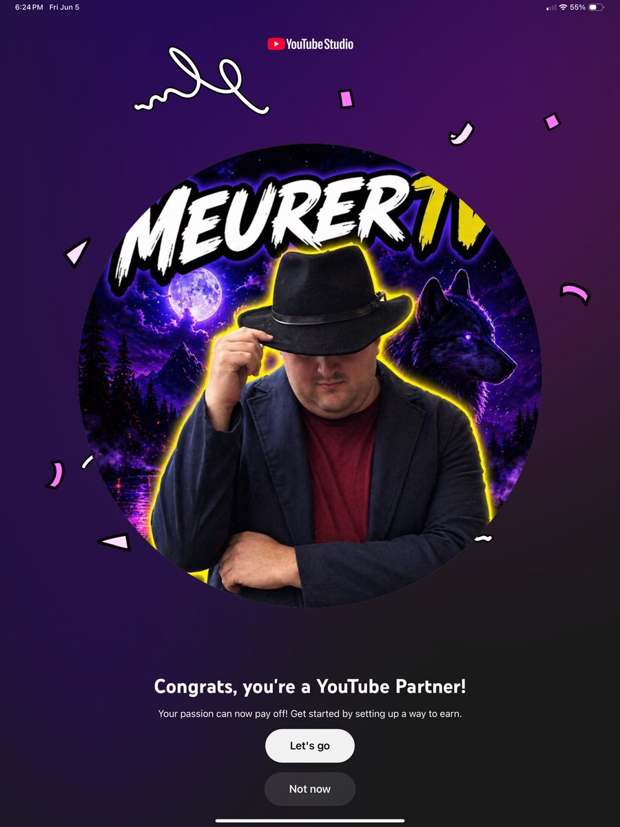 MeurerTv's tweet photo. Dreams do come true! Thank you YouTube! #youtubepartnerprogram https://t.co/lxAiTULsg7