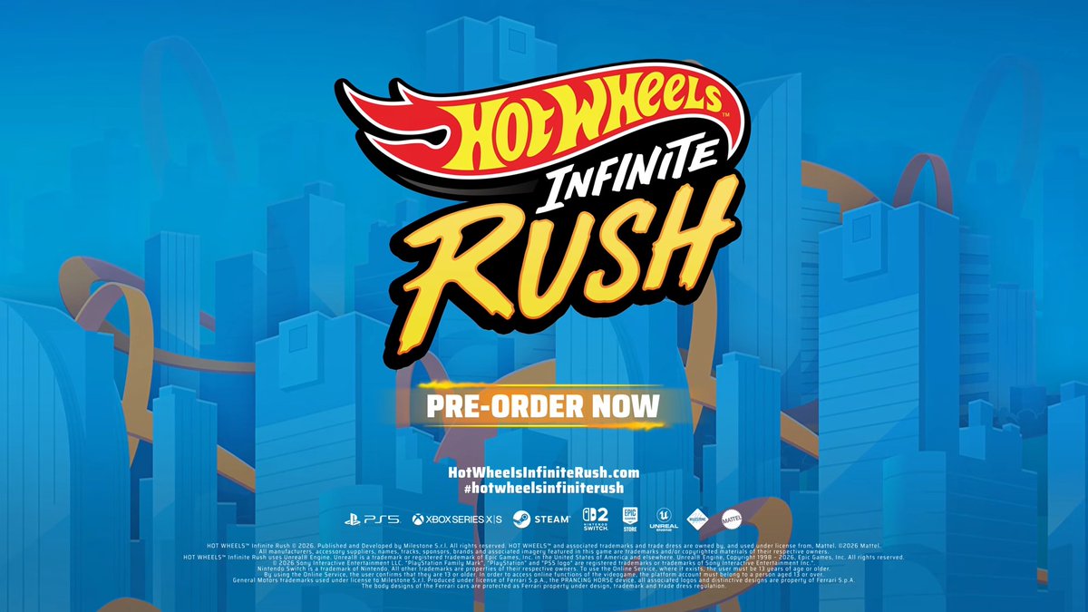 WinC_Gaming's tweet photo. Hot Wheels Infinite Rush crashes onto Xbox, PS5 and PC September 24, 2026. Zoom zoom! https://t.co/9spF65EdIV