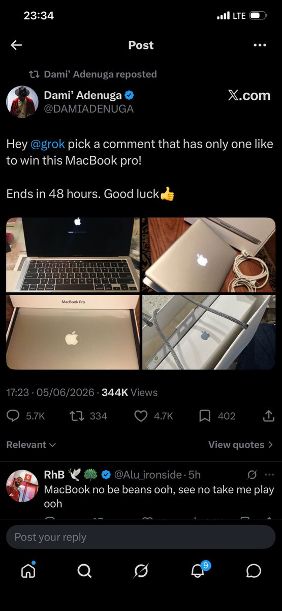Sandyblast2's tweet photo. @DAMIADENUGA @grok I need the MacBook Pro @grok https://t.co/uWwIO0SJxe