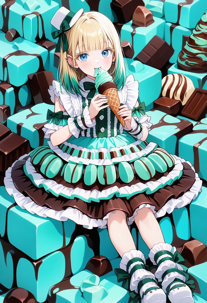 AI緑のささやき 参加します(*^^*) 本日はスイーツにて…✨ チョコミント