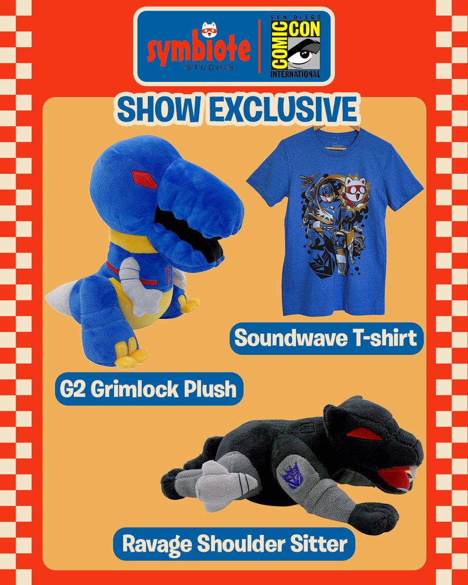 tfw2005's tweet photo. Symbiote Studios: Transformers G2 Grimlock and Ravage Plushes Revealed https://t.co/NOXakUFpao https://t.co/FeMIXc2pYm