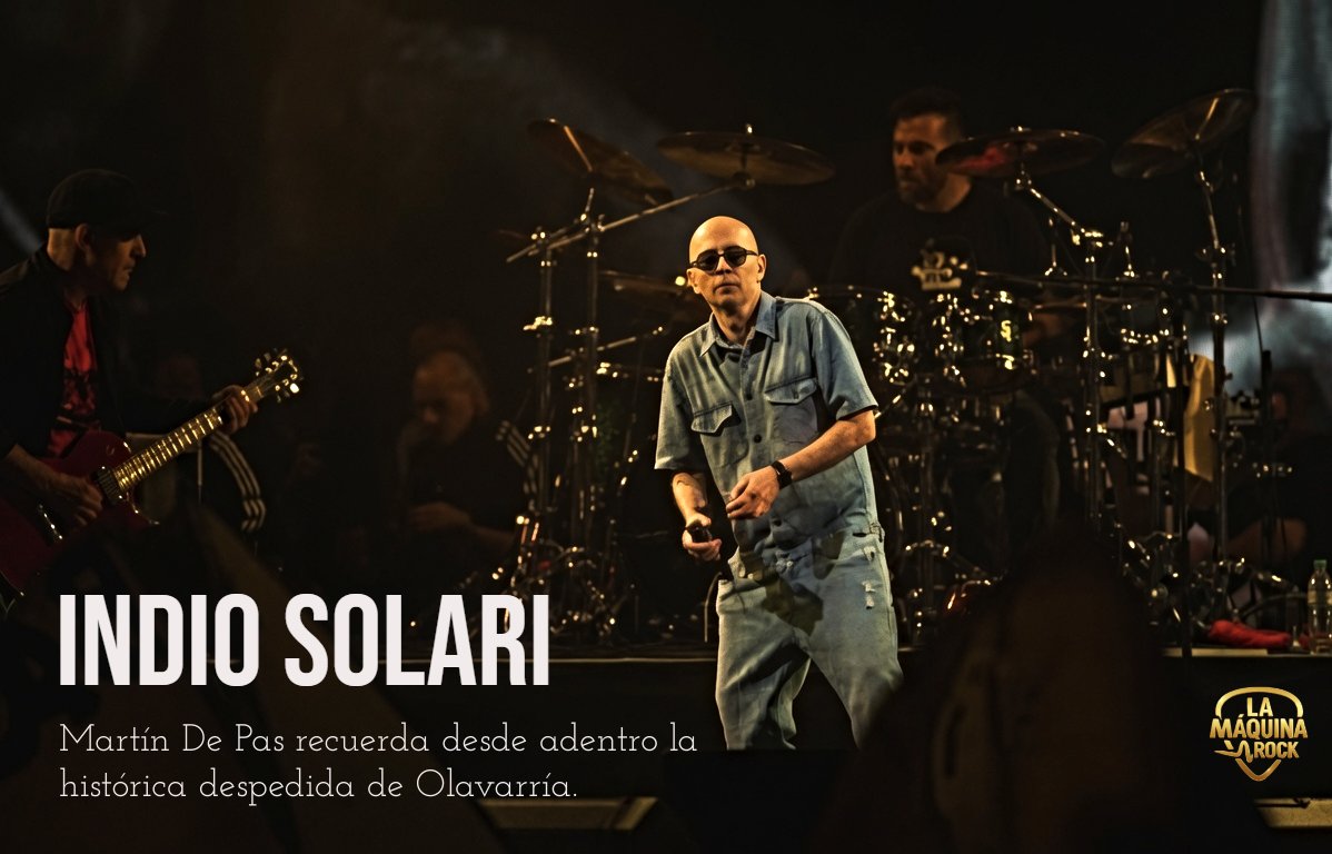 lamaquinarock's tweet photo. 🟣🔥EL INDIO SOLARI: LA LEYENDA QUE ATRAVESÓ GENERACIONES -🔻#LMR / Martín De Pas (Jason- Presto Vivace), recuerda desde adentro la histórica despedida de Olavarría. #IndioSolari #Redondos #patriciorey #Olavarria #MartinDePas #UltimoShow #drummer https://t.co/xSjnJJCBqB https://t.co/eQPgQVMrOy