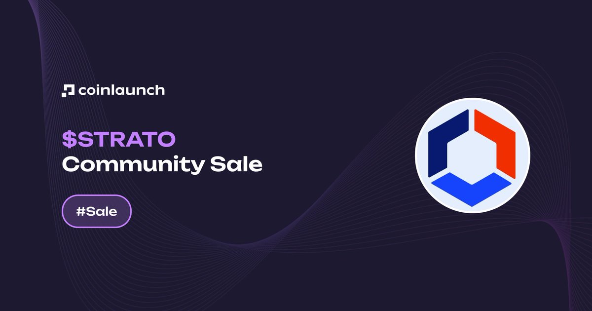 SherryWhit98's tweet photo. $STRATO kicked off June with its Community ICO on June 3.
Despite market uncertainty, retail demand for new token launches remains strong.
Traders are now watching to see if grassroots ICOs can spark fresh momentum across the crypto market.
#STRATO #ICO #Web3 #CoinUp https://t.co/DhW1mrxErA