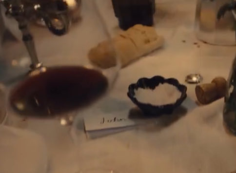 hlarryious's tweet photo. Have we seen the table yet in Music Video (outside of 3-17 promo clip?)

There’s a John placecard
There’s card decks with specifically a Queen card up (‘paper houses’+QUEEN: ‘you say nice to meet you every time’)

separate question: 2nd letter’s middle area, interesting isn’t it? https://t.co/xXO2r9yp1W