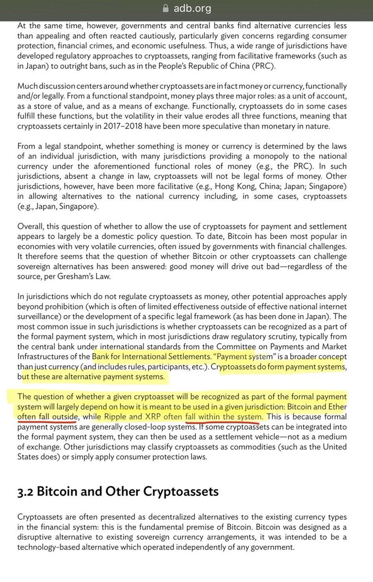 SMQKEDQG's tweet photo. Bitcoin and Ethereum fall OUTSIDE THE SYSTEM.🔻

Meanwhile, XRP falls WITHIN THE SYSTEM.✅

This is why they fear XRP.😶‍🌫️

And this is why you hold this digital asset.🎯

As an irreplaceable component of 🌐the future financial system.

Despite their size, BTC and ETH are not designed to replace major components of the financial system.🙇‍♂️

XRP, on the other hand, was designed to solve some of the financial system’s biggest inefficiencies.💯

Documented below.📝👇