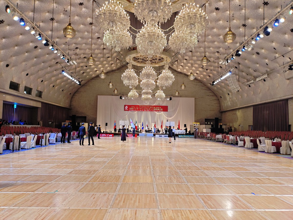 JBDF_official's tweet photo. マダム・ロー ダンスグランプリ
第47回日本インターナショナルダンス選手権大会
Day1

皆様のご来場をお待ちしております

選手の皆様頑張ってください

Vest Wishes All Dancers‼️

#JBDF
#EJBDF
#日本インター2026
#競技ダンス
#撮影ルール遵守 https://t.co/9QHa0ONns6