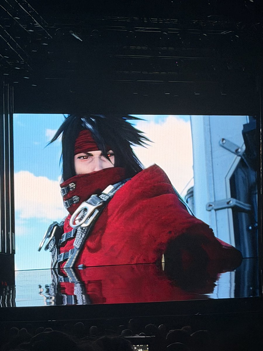 Shannon_Liao's tweet photo. Last announcement of the show is NOT Grand Theft Auto 6 related at all. Final Fantasy Revelation is coming, about the final battle against Sephiroth and featuring new fighters like Victor and more magic skills for the characters https://t.co/KLI0twqavw