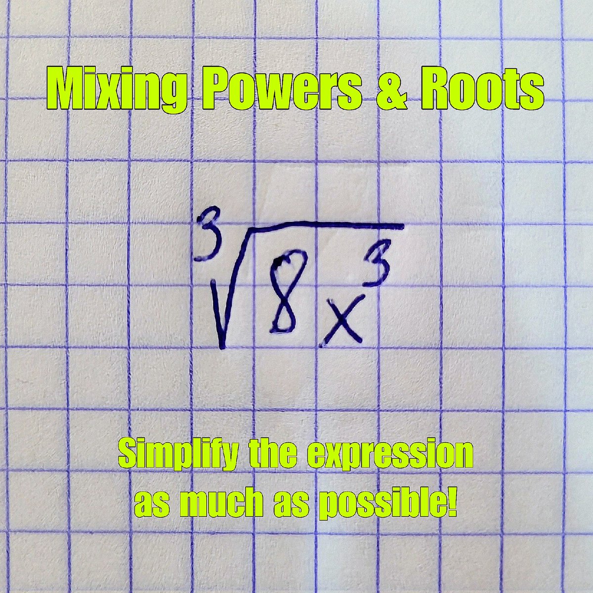 PossartP's tweet photo. Mixing Powers &amp; Roots 🧮😊

Loading the next version of my math skills…

#MathIsLife #LifeLongLearning #mathriddles #RebootingAt43 #ProblemSolving #StudyMotivation #mathproblem #Mathematics https://t.co/3Ys4m1S4eC
