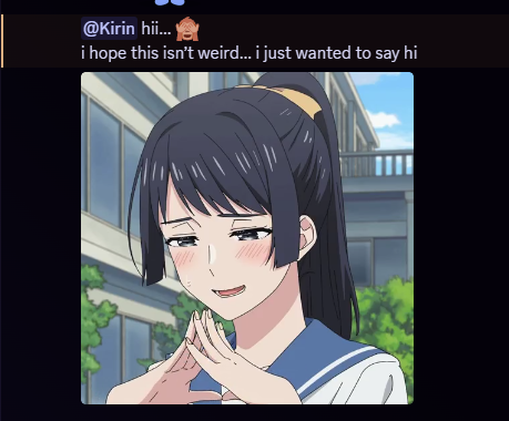 visselyn's tweet photo. i applied for beta testing an ac game 3 years ago or so and every month i get at least 1 scam bot message from the server

theyre now using shy anime girl gifs, which is new https://t.co/vM5ssfvGzT