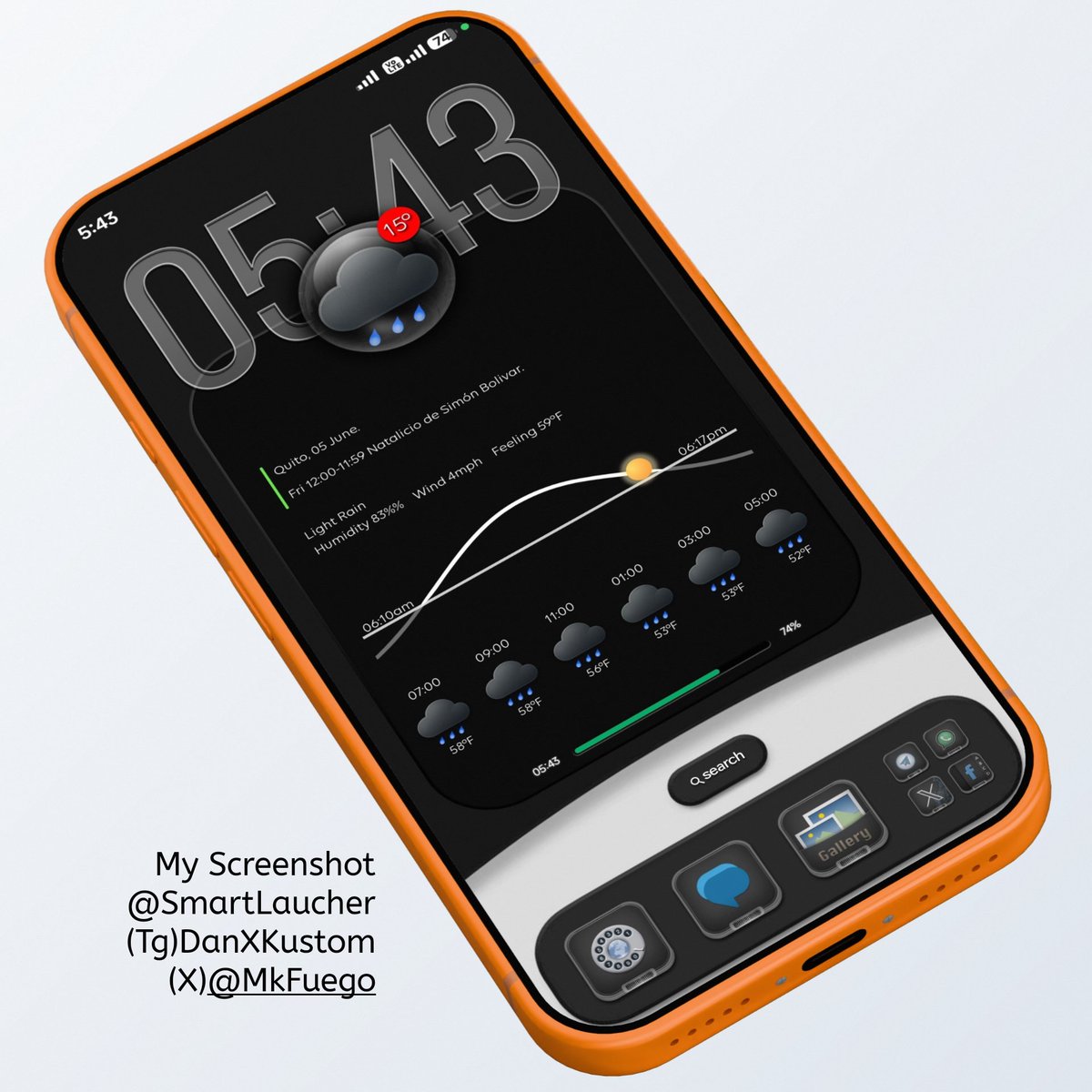 DanXKustom's tweet photo. Good Day friends
My Screenshot
@SmartLauncher
Wallpaper @Pinterest
Widgets by me @MkFuego
Icons #OGround by @Coccco28
Mockup #AiMockStudio
#KWGT #Android #Xiaomi #HyperOs https://t.co/lvINy0nPZB