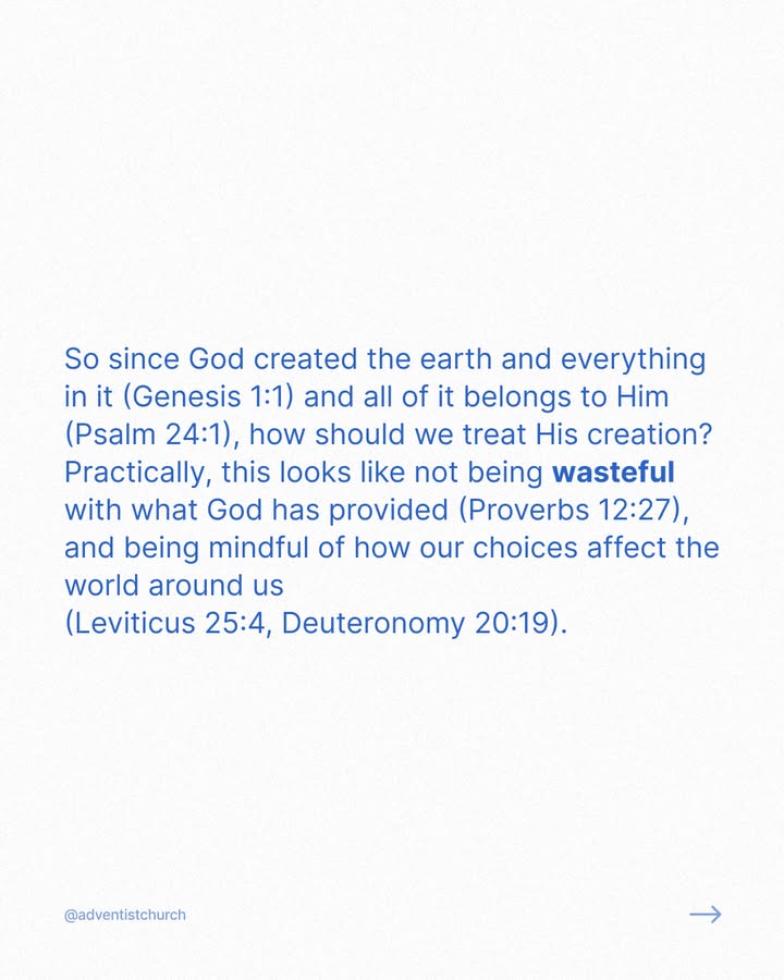 adventistchurch's tweet photo. As marred as this world has become because of sin, it is still beautiful, and it is still our home until God makes all things new (Revelation 21:5). 

But while we wait for that day, we have a responsibility to do our part now. How we treat this earth reflects what we believe about the One who made it.

Share this post to your stories.
