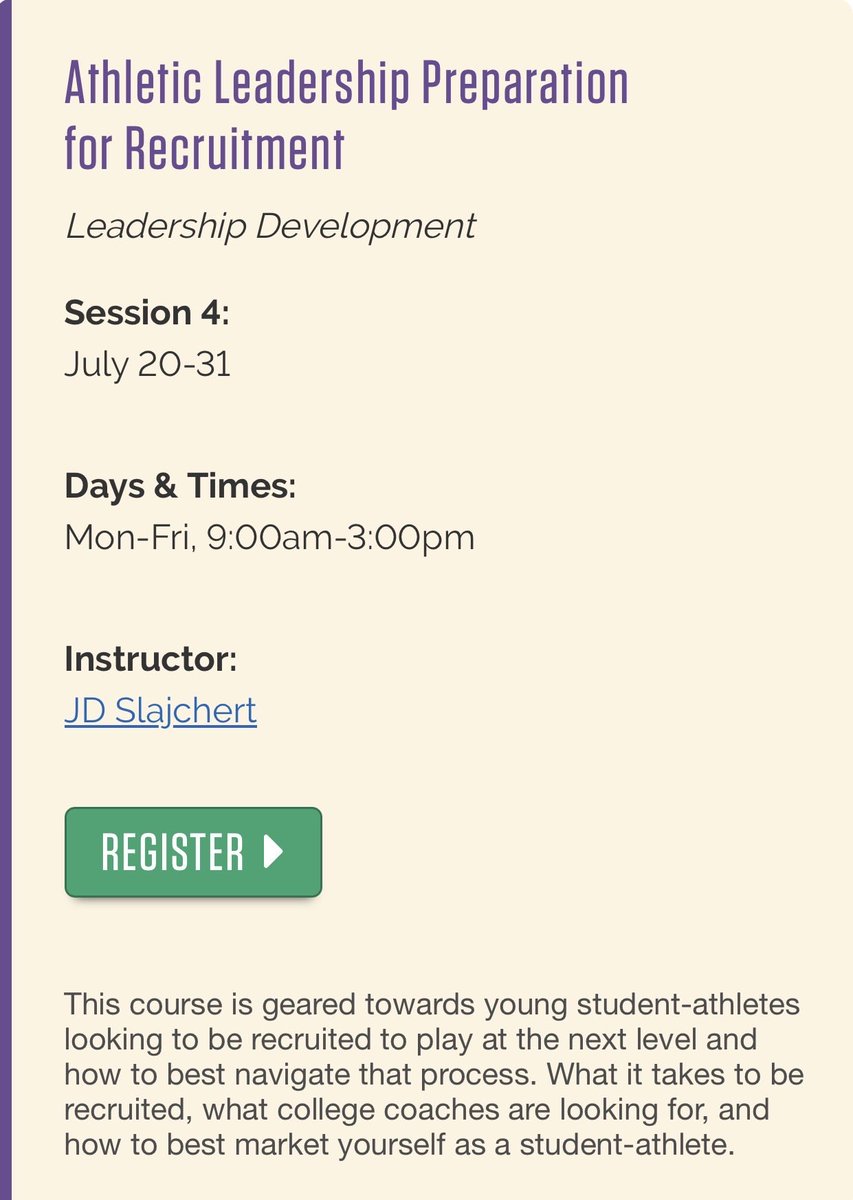 JD_Slajchert's tweet photo. Very excited for the opportunity to lead this important new course @CalLutheran this summer. Sign ups and more info below!!! Let’s get to work student-athletes 💪💪  https://t.co/nQchHFVASd https://t.co/fBvasFYqyO