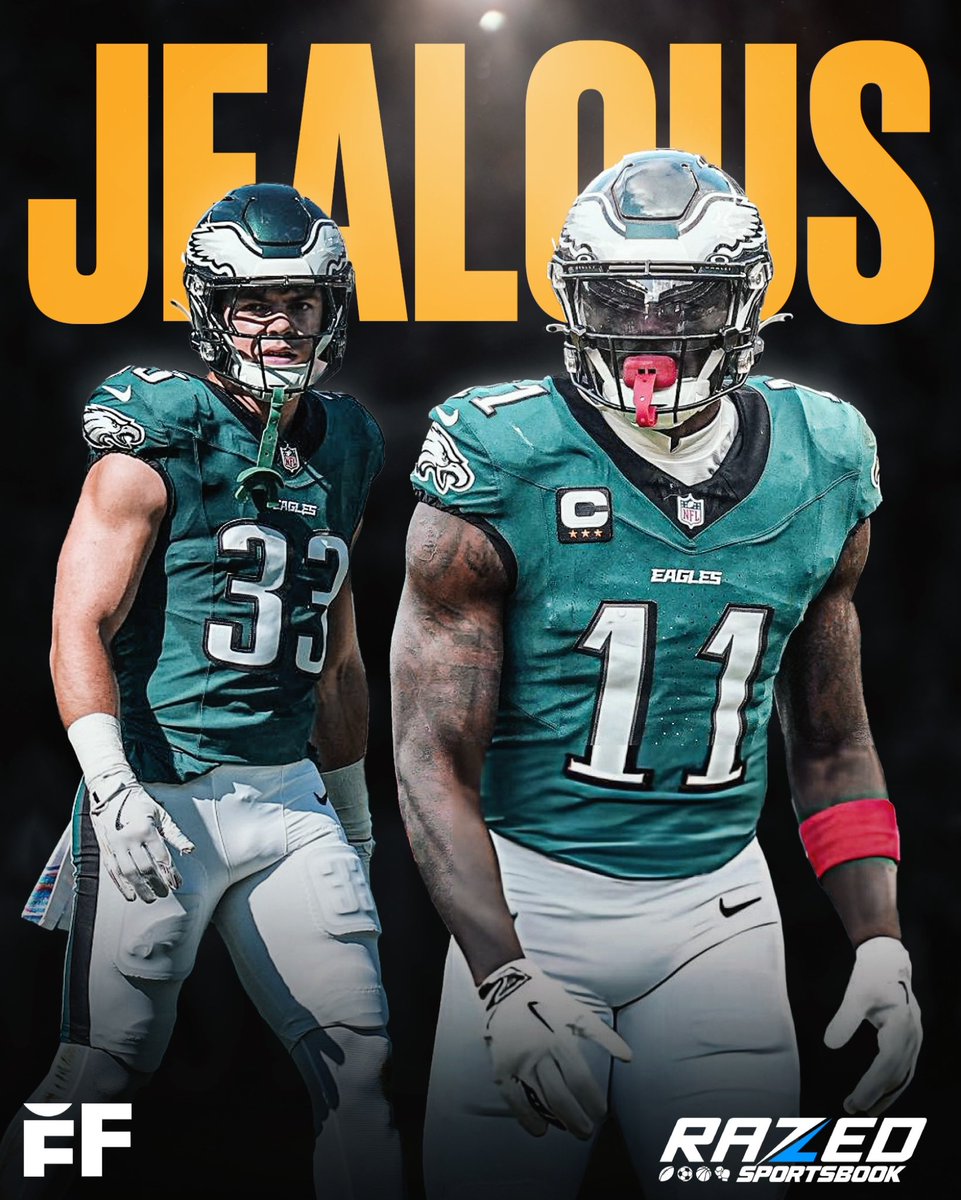 fballforeverhq's tweet photo. Last July, A.J. Brown was so jealous of Cooper DeJean’s “Cooooop!” chant that he asked Eagles’ fans to start his own “1K” chant for his signature 1,000-yard seasons, or “Aaaaaa-Ooo” to signify his nickname, “always open.” 🤧

Neither chant developed momentum with Eagles’ fans 😬 https://t.co/tLHF19JIuh