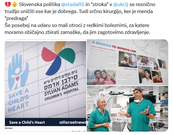 danilo3been's tweet photo. @rokomavh @1_Kranjica @FranciKek .
📌 Tudi zaradi takih bedakov, ki sovražite Jude, ki morajo ves čas braniti svojo edino državo Izrael, pred lažnivimi in krvoločnimi #Islamo_Komunisti -> so naši otroci ostali brez programa srčne kirurgije.
Pro-Hamasovci = negativna selekcija človeštva 👉 fuck off !!! https://t.co/QHPciJvzTS
