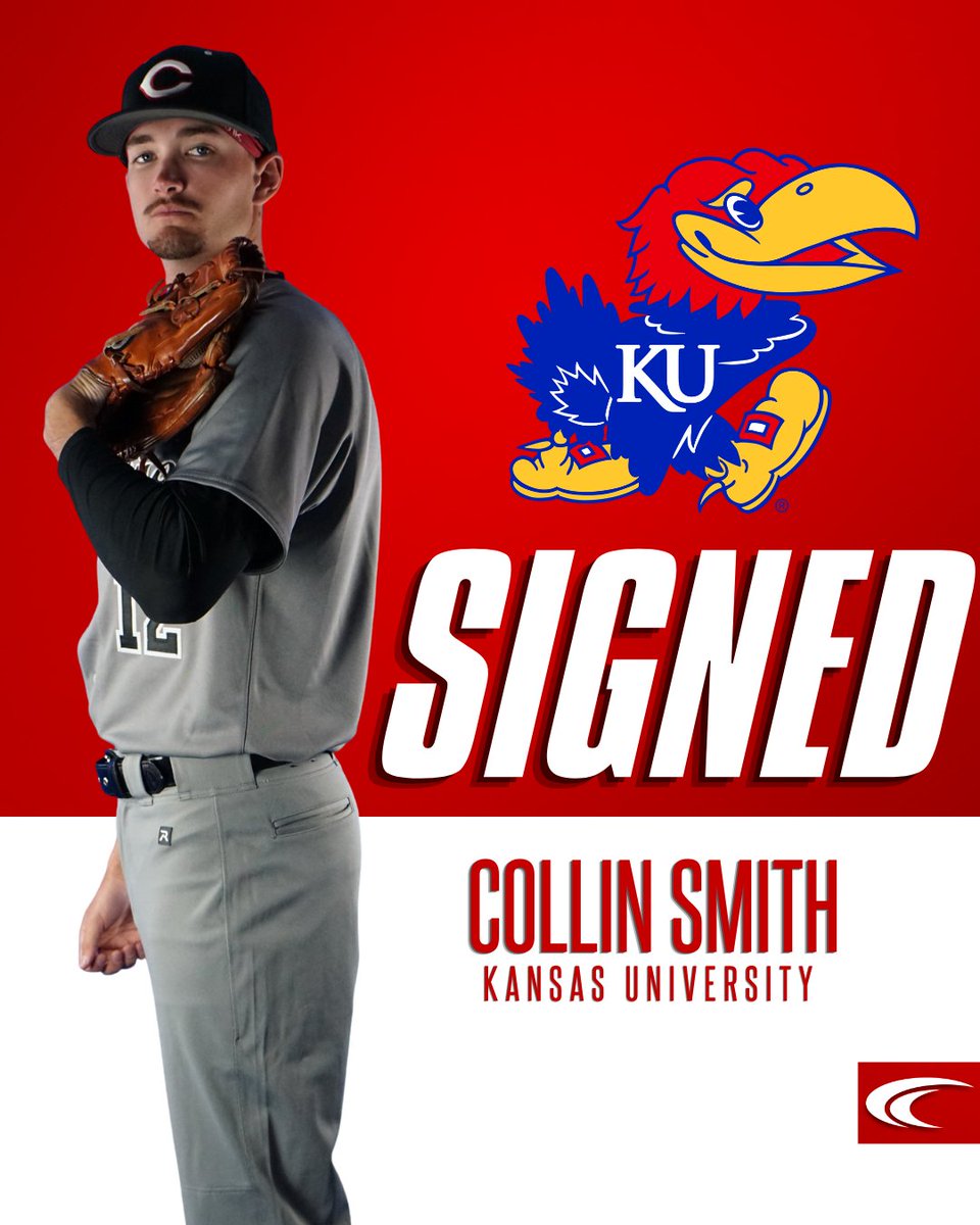 CCAthletics1's tweet photo. Rock Chalk, CMO's a Jayhawk!  

Outgoing Cochise Baseball ace Collin Smith is headed to Kansas University this Fall. 

Congratulations, Collin!

@BaseballCochise https://t.co/xBoEc79GGN
