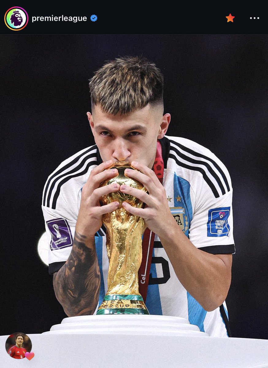 Utdtruthful's tweet photo. 📲 The Premier League’s Instagram ❤️🇦🇷 https://t.co/WiD9q7ntP7